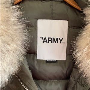 Army by Yves Salomon army green Parka